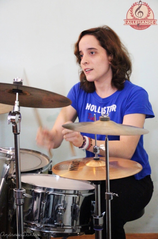 Aulas de Bateria Qual o Preço na Lauzane Paulista - Curso de Bateria