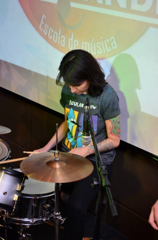 Escola para Aula de Bateria no Imirim - Aula de Bateria Quanto Custa