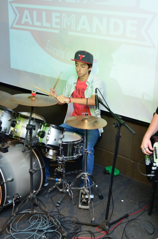 Escola para Aula de Bateria Onde Encontrar em Cachoeirinha - Escola para Aula de Bateria